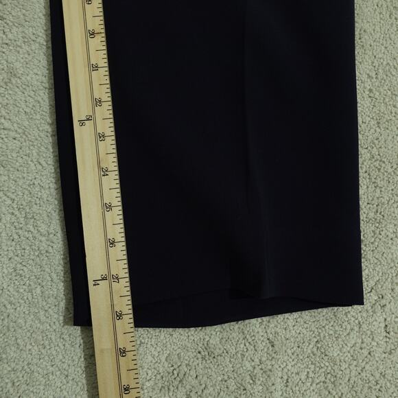 NWT Talbots Womens Trouser Work Pants Pleated Front Straight Leg Navy Size 14 - Picture 4 of 9